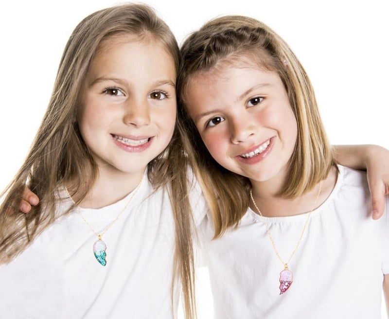 DOYYCA Best Friend Necklace Gifts Friendship Necklace Magnetic Matching Heart Unicorn Dolphin BFF Necklace for 2 Girls - Image 3